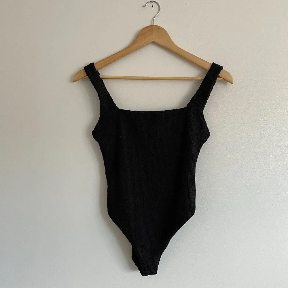 NWT Show Me Your Mumu The Scrunch One Piece Black Swimsuit Sz Small - Picture 4 of 10